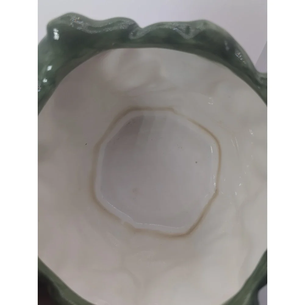 Harry And David Ceramic Cabbage Vase Centerpiece Decor 5x7.5 Inch